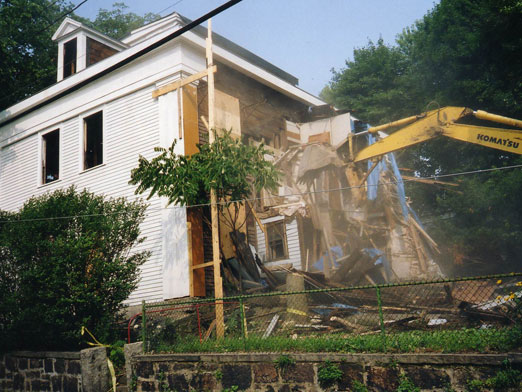 Making way for a new townhouse